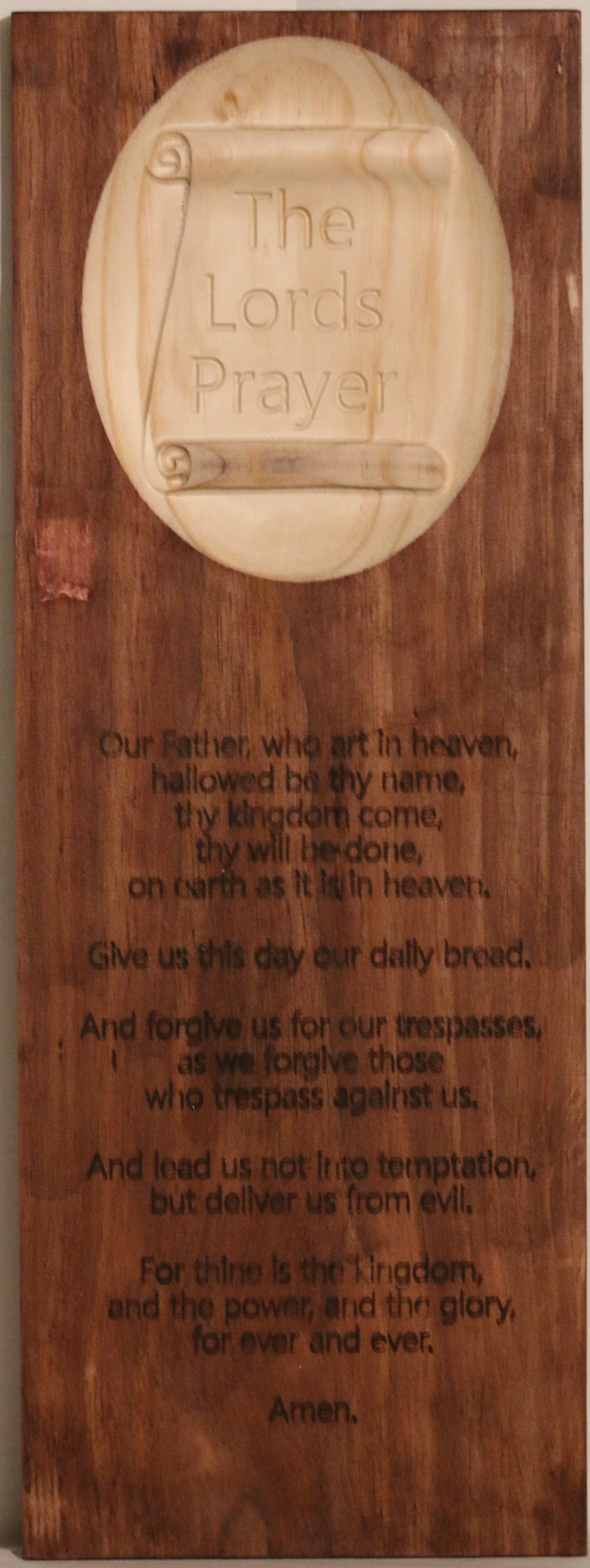 Prayer Script Scroll The Lord's Prayer (Scroll) – Kountry Frames